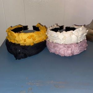 Four top knot headbands